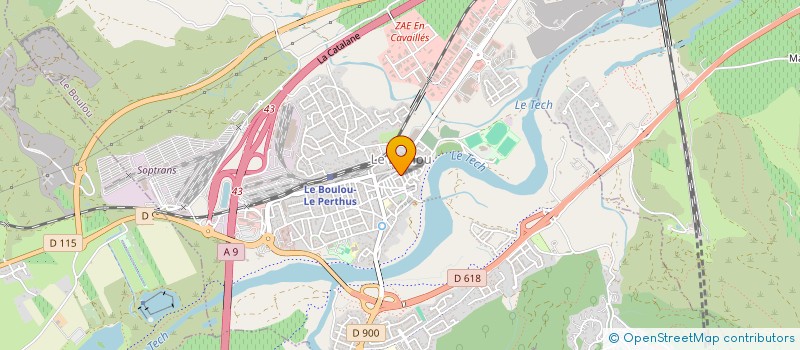 localisation de l'entreprise MADAME MONIQUE LECONTE  LE BOULOU