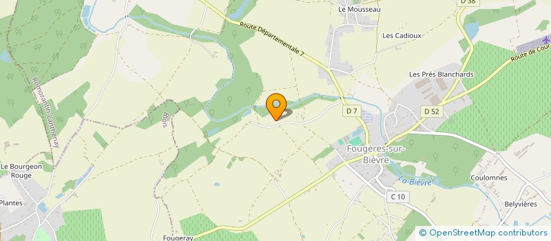 localisation de l'entreprise MADAME MONIQUE LEDDET  LE CONTROIS-EN-SOLOGNE