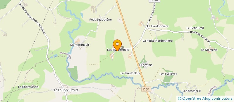 localisation de l'entreprise MADAME MONIQUE LEFEVRE à MONTENAY