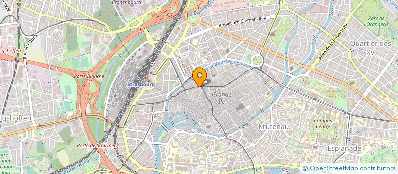 localisation de l'entreprise MADAME MONIQUE LEFEVRE à STRASBOURG