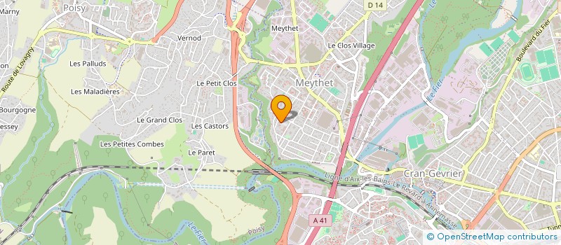 localisation de l'entreprise MADAME MONIQUE LEGENDRE  ANNECY