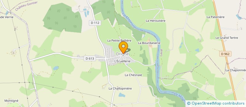 localisation de l'entreprise MADAME MONIQUE LEGUEN à ORIGNE