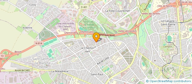 localisation de l'entreprise MADAME MONIQUE LEMAITRE à CAEN