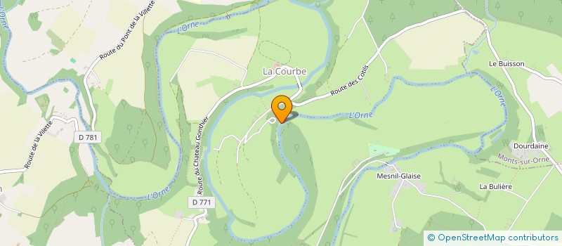 localisation de l'entreprise MADAME MONIQUE LEMARESQUET à ECOUCHE-LES-VALLEES