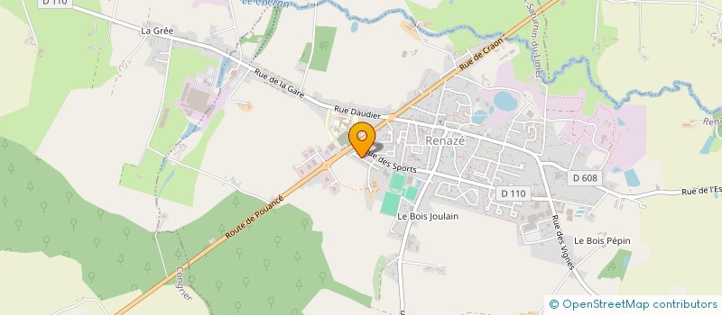 localisation de l'entreprise MADAME MONIQUE LEMOINE  RENAZE