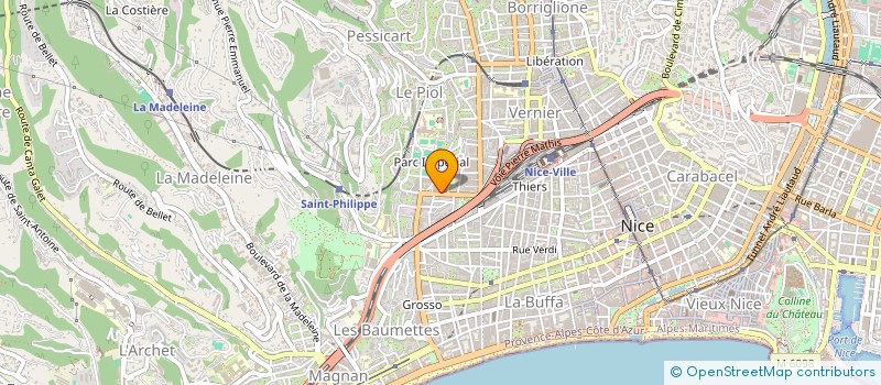 localisation de l'entreprise MADAME MONIQUE LEPAGE à NICE