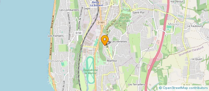 localisation de l'entreprise MADAME MONIQUE LERALE  AIX-LES-BAINS