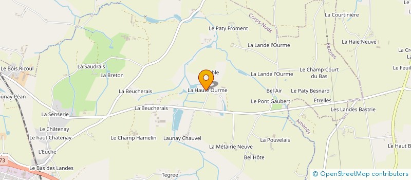 localisation de l'entreprise MADAME MONIQUE LERAY à CORPS-NUDS