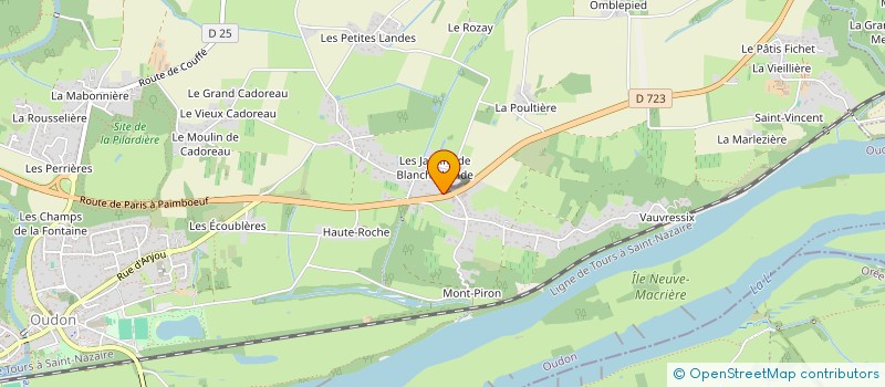 localisation de l'entreprise MADAME MONIQUE LEROUX  OUDON