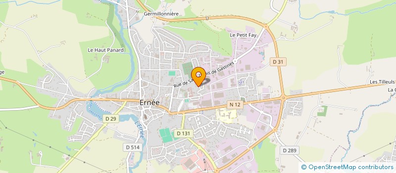 localisation de l'entreprise MADAME MONIQUE LESAULNIER  ERNEE