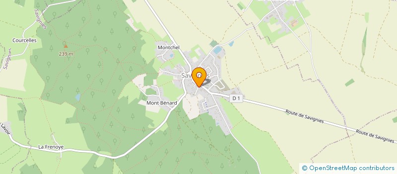 localisation de l'entreprise MADAME MONIQUE LESBROUSSART à SAVIGNIES