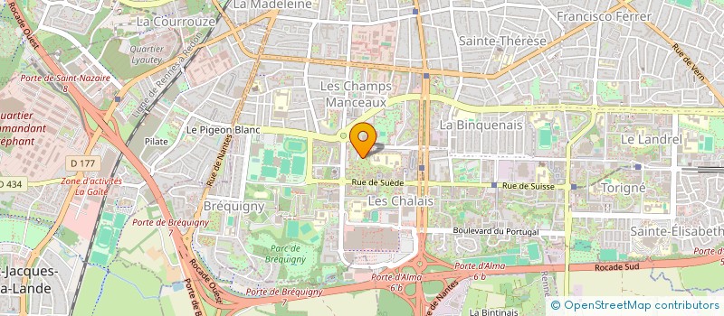 localisation de l'entreprise MADAME MONIQUE LESEVE  RENNES