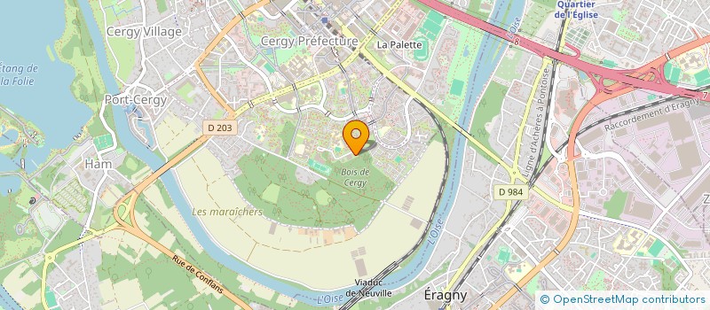 localisation de l'entreprise MADAME MONIQUE LESOIN  CERGY