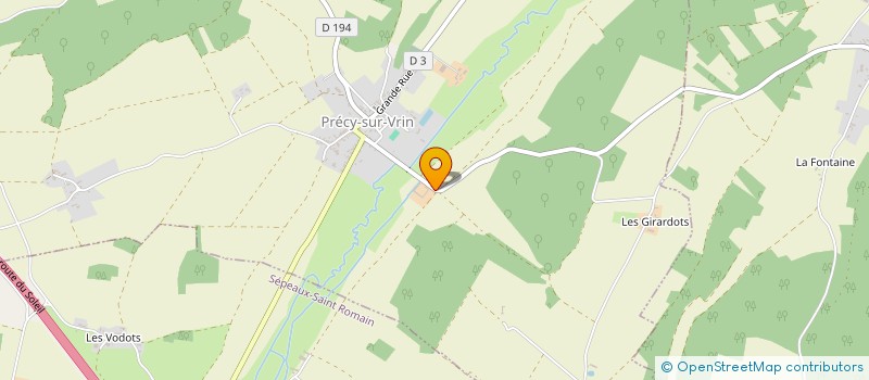 localisation de l'entreprise MADAME MONIQUE LESSIN  PRECY SUR VRIN