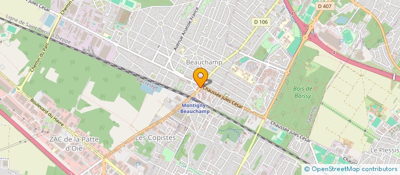 localisation de l'entreprise MADAME MONIQUE LETESSIER  BEAUCHAMP