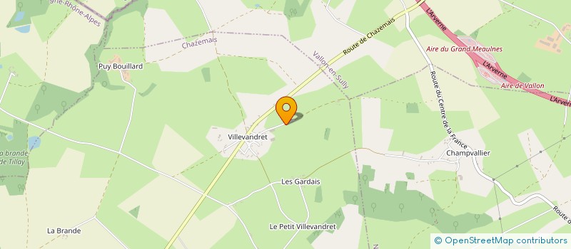 localisation de l'entreprise MADAME MONIQUE LETEVE  CHAZEMAIS