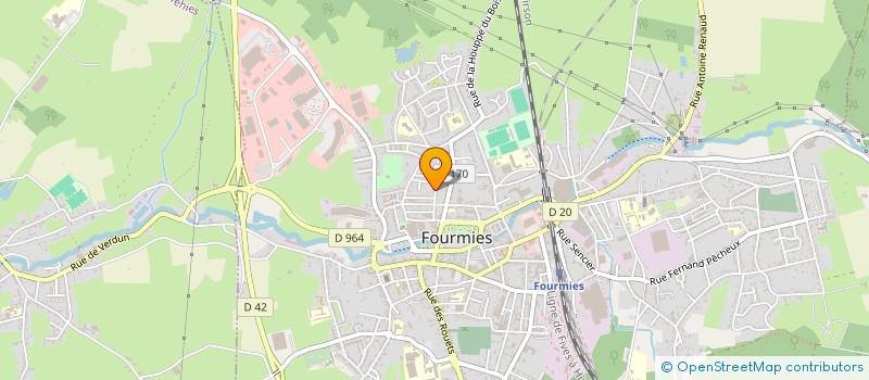 localisation de l'entreprise MADAME MONIQUE LETORET  FOURMIES