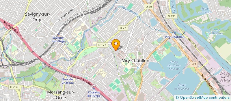 localisation de l'entreprise MADAME MONIQUE LEVESQUE à VIRY-CHATILLON