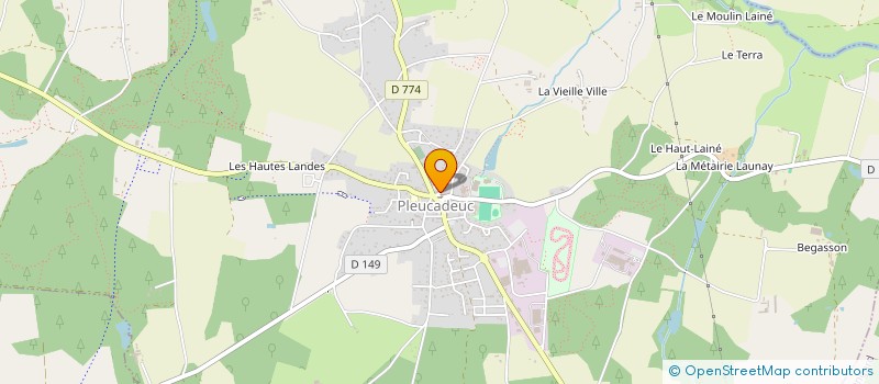 localisation de l'entreprise MADAME MONIQUE LINO  PLEUCADEUC