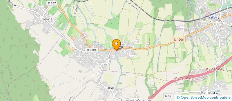 localisation de l'entreprise MADAME MONIQUE LION  VULBENS