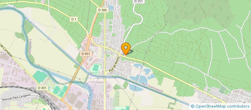 localisation de l'entreprise MADAME MONIQUE LOBET  DIZY