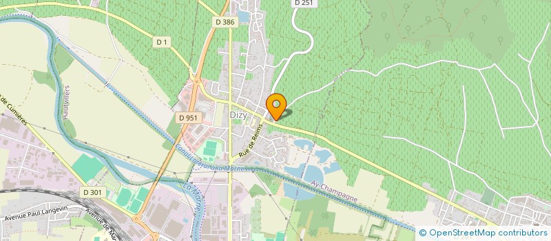 localisation de l'entreprise MADAME MONIQUE LOBET  DIZY