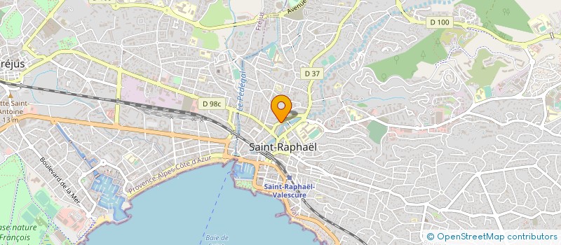 localisation de l'entreprise MADAME MONIQUE LODS à SAINT-RAPHAEL