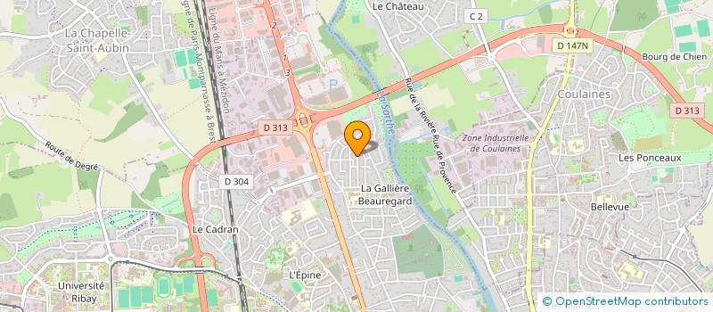localisation de l'entreprise MADAME MONIQUE LOUVIGNE à LE MANS