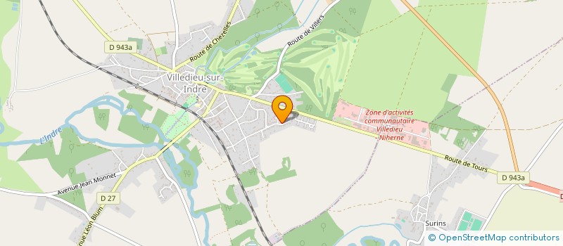 localisation de l'entreprise MADAME MONIQUE LUNEAU  VILLEDIEU-SUR-INDRE