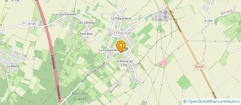 localisation de l'entreprise MADAME MONIQUE MACHEFERT  PREGUILLAC