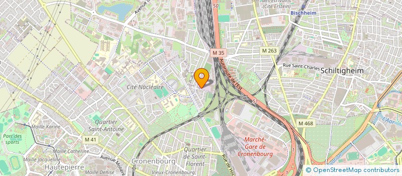 localisation de l'entreprise MADAME MONIQUE MAGNAN à STRASBOURG