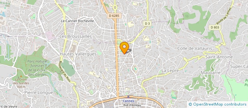 localisation de l'entreprise MADAME MONIQUE MAHE à CANNES