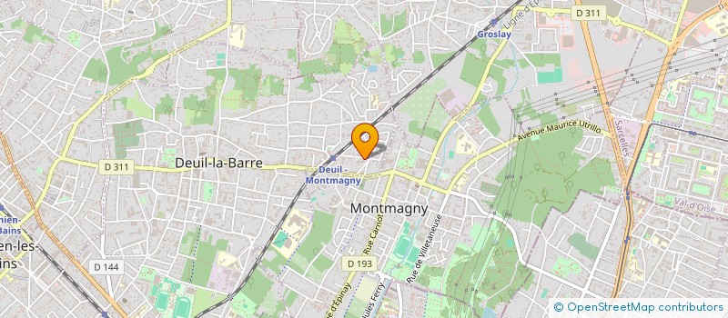 localisation de l'entreprise MADAME MONIQUE MAHE  DEUIL-LA-BARRE