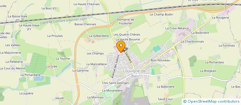 localisation de l'entreprise MADAME MONIQUE MAIGRET à LOUVIGNE-DE-BAIS