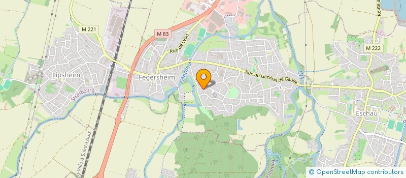 localisation de l'entreprise MADAME MONIQUE MAIRE  FEGERSHEIM