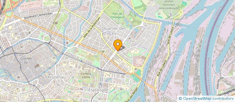 localisation de l'entreprise MADAME MONIQUE MAITTE  STRASBOURG