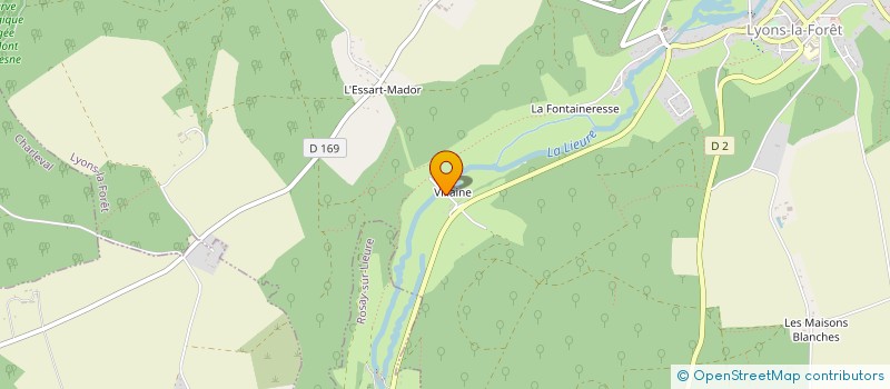 localisation de l'entreprise MADAME MONIQUE MAJOLIER  LYONS-LA-FORET