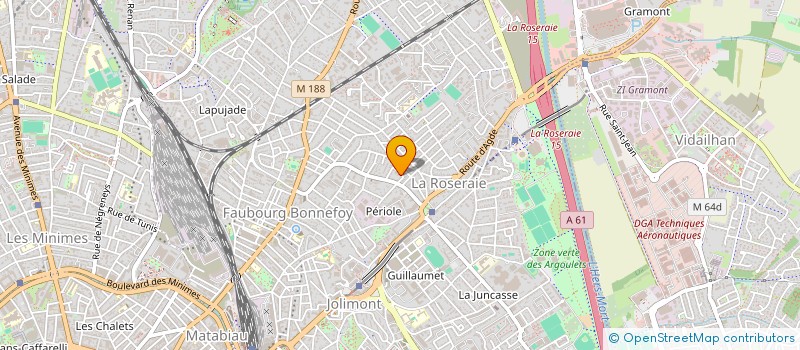 localisation de l'entreprise MADAME MONIQUE MARES à TOULOUSE
