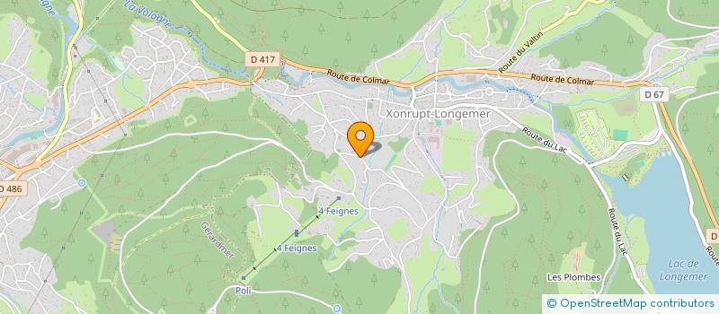 localisation de l'entreprise MADAME MONIQUE MARION à XONRUPT-LONGEMER