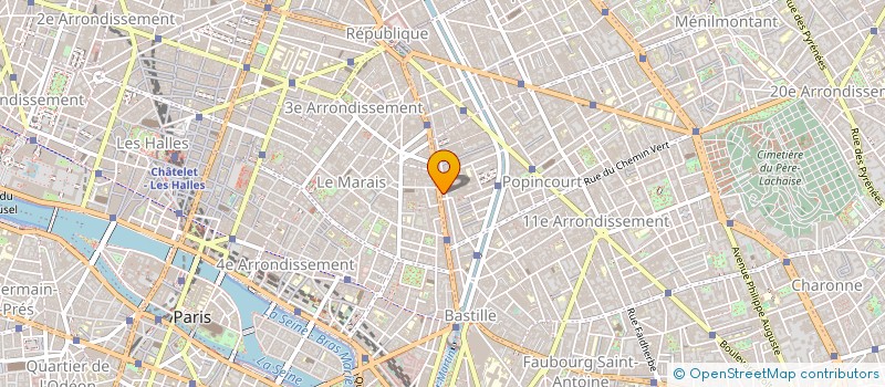 localisation de l'entreprise MADAME MONIQUE MARTIN  PARIS