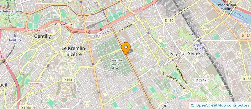 localisation de l'entreprise MADAME MONIQUE MARTIN  IVRY-SUR-SEINE