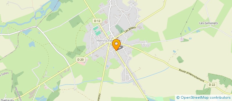 localisation de l'entreprise MADAME MONIQUE MARTIN  HENRICHEMONT