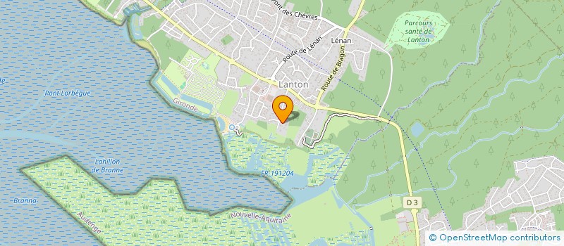 localisation de l'entreprise MADAME MONIQUE MARTINEZ  LANTON