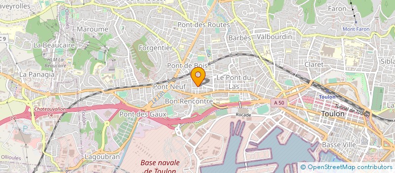 localisation de l'entreprise MADAME MONIQUE MARTINOT à TOULON