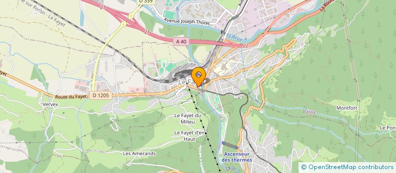 localisation de l'entreprise MADAME MONIQUE MARTY à SAINT-GERVAIS-LES-BAINS