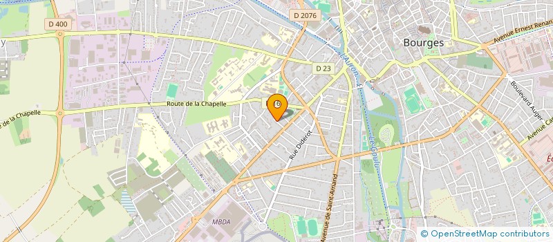 localisation de l'entreprise MADAME MONIQUE MARY  BOURGES