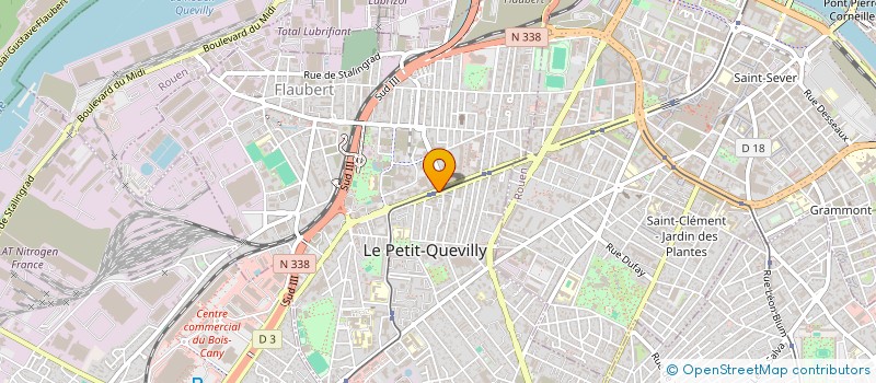 localisation de l'entreprise MADAME MONIQUE MAUCHAUSSEE  LE PETIT-QUEVILLY