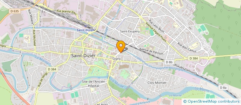 localisation de l'entreprise MADAME MONIQUE MAURET à SAINT-DIZIER