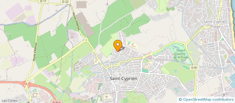 localisation de l'entreprise MADAME MONIQUE MAURO  SAINT-CYPRIEN