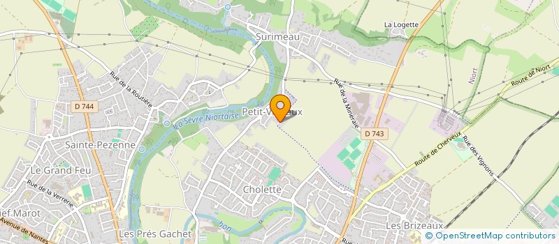 localisation de l'entreprise MADAME MONIQUE MERCERON  NIORT
